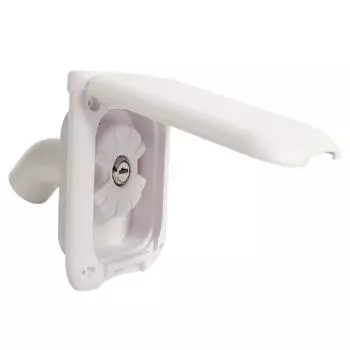 Изысканное мастерство предотвращает появление трещин и протечек. Гравитационный водозаборник Camper с магнитной крышкой белый