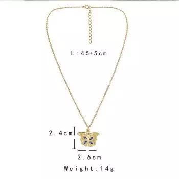 Изысканное модное ожерелье с бабочкой для женщин, ожерелье «Я люблю тебя», открывающаяся подвеска, женские украшения, аксессуары, ожерелья для женщин