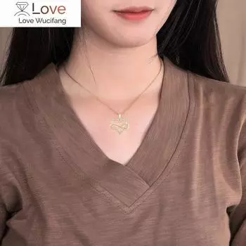 Изысканное модное ожерелье в форме сердца с перекрещенными подвесками «Бесконечная любовь», свадебные украшения, подарок на день рождения, годовщину золотой