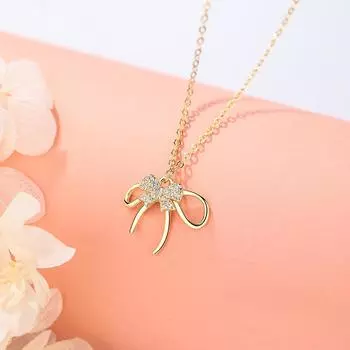 Изысканное ожерелье-бантик для женщин с передовым дизайнерским чутьем, новая легкая роскошная цепочка-воротник