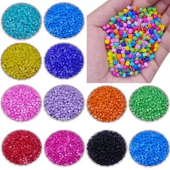 Изысканное ожерелье, браслет, оптовая продажа, квадратные свободные бусины, кулон для изготовления ювелирных изделий, яркие цвета, 100 шт., 3 мм, «сделай сам», для ручных аксессуаров