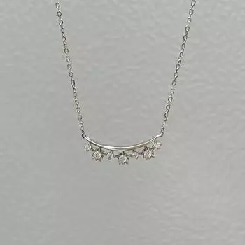 Изысканное ожерелье из циркония со звездой, женское, легкое, роскошное, нишевый дизайн, цыганская звезда, ключичная цепочка, ювелирные изделия из нержавеющей стали