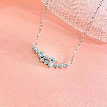 Изысканное ожерелье с бриллиантовой улыбкой для женщин, легкая роскошь, высокое качество, модный дизайн, цепочка-воротник