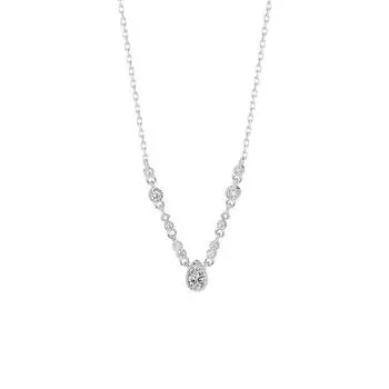 Изысканное ожерелье в виде капли воды для женщин с ощущением роскоши и легкости, элегантная и изящная цепочка на ключицу