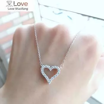 Изысканное полое ожерелье в форме сердца для женщин, романтические свадебные украшения для вечеринок, повседневные аксессуары для коллокации 45cm