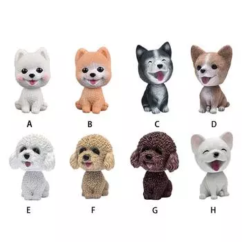 Изысканное ремесло и уникальный щенок, кивающий головой, для салона автомобиля или дома, щенок, качающий головой, украшения