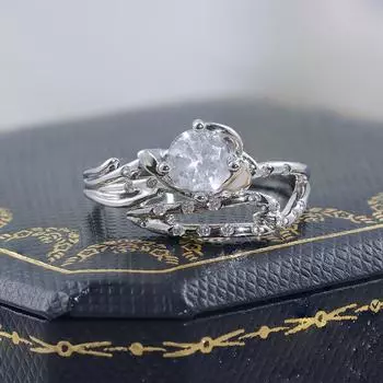 Изысканное стильное кольцо с цирконием, высококачественные ювелирные изделия класса ААА, аксессуары для посещения свадебной вечеринки, мероприятия, юбилея 10 белый