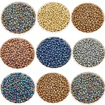 Изысканные аксессуары для самостоятельного изготовления Размер 4 мм Цвет Металла 100 Шт. Стеклянные Бусины-разделители Чешские стеклянные Бусины Ретро Креатив Для Изготовления Ювелирных Изделий Ручные аксессуары 2