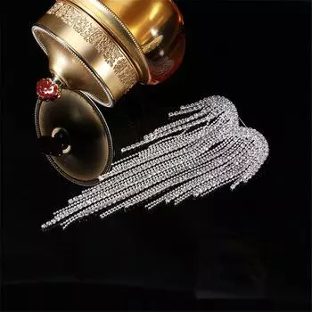 Изысканные аксессуары для вечеринок и одежды, брошь-кисточка в форме сердца из сплава золотой