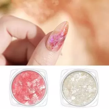 Изысканные блестящие блестки для ногтей, несколько цветов, прозрачные тонкие маникюрные блестки 12