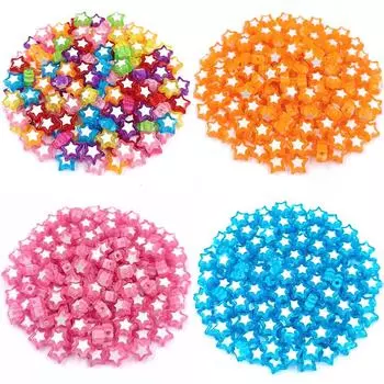 Изысканные бусины в форме сердца и звезды, 20 шт., свободные бусины ручной работы, аксессуары для изготовления ювелирных изделий, яркие цвета, материал ручной работы, бусины для DIY, 10 мм, ручные аксессуары фиолетовый