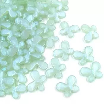 Изысканные DIY ювелирные аксессуары 10 шт перламутровые цветные подвески россыпью бусины мода бабочка белый