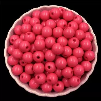 Изысканные фурнитура, материал ручной работы, 100 шт. для изготовления ювелирных изделий, круглые модные 8 мм, свободные бусины, акриловые поделки своими руками 11