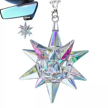Изысканные хрустальные снежинки подвеска для автомобиля украшения украшения ловец солнца снежинка подвеска отделка аксессуары подарки белый