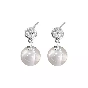 Изысканные и нежные серьги с жемчугом для женщин с легкими роскошными французскими романтическими серьгами высокого класса