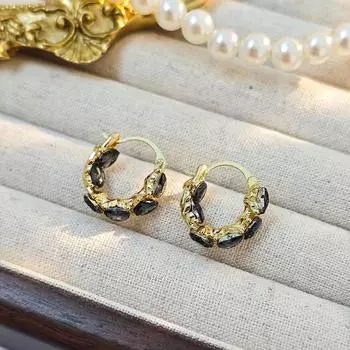 Изысканные и сверкающие циркониевые каффы для ушей, элитное ощущение поездок на работу, универсальное и модное золотой