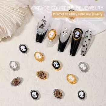 Изысканные красивые насадки для ногтей трехмерной продолговатой формы своими руками A