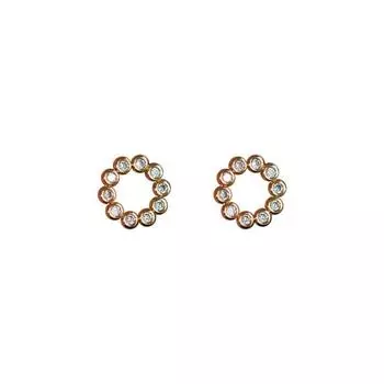 Изысканные круглые геометрические полые серьги-кольца, легкие и роскошные