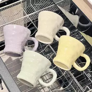 Изысканные кружки ручной работы, керамические кофейные чашки для домашнего использования, улучшенные женские кружки для питья, керамические молочные кружки 250 мл 250ML