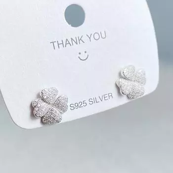 «Изысканные модные серьги – уникальный, легкий роскошный дизайн» серебряный