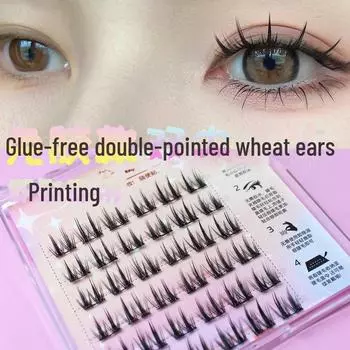 Изысканные накладные ресницы Double Spire — без клея, не требуют снятия, идеально подходят для новичков