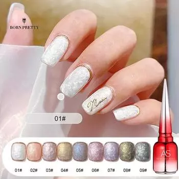 Изысканные однотонные украшения для ногтей, лак для ногтей, яркий, без запаха, мягкий 2