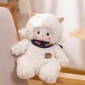 Изысканные плюшевые игрушки в виде овечек, мягкие игрушки в виде животных, подарки на день рождения в виде овечек, милые куклы в виде овечек, детские игрушки, изысканная упаковка 23cm