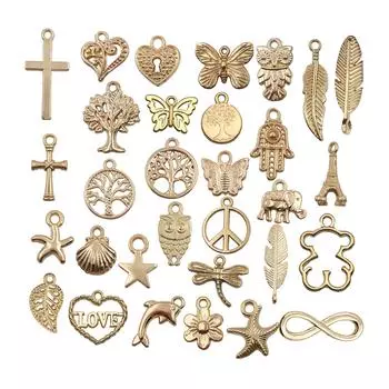 Изысканные подвески в виде совы из желтого золота KC - модные аксессуары из сплава своими руками в национальном стиле