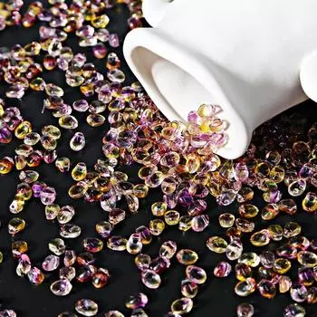 Изысканные популярные аксессуары для бусин, высококачественные ювелирные изделия, DIY 8x6 мм, лепестки, стеклянное ожерелье, фурнитура для ювелирных изделий, 50 шт., серьги, ручные аксессуары 5