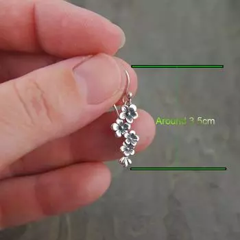 Изысканные ретро-серьги-ромашки для женщин и девочек, этнические старинные серебряные серьги-цветы, новые, Богемия