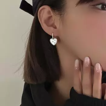 Изысканные ретро-серьги с цирконием, женские, легкие, роскошные, нишевые, серебряные, игольчатые, универсальные, октаграммные серьги, новые 925 silver needle