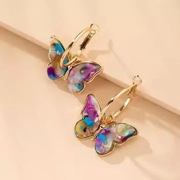 Изысканные роскошные женские серьги-кольца высокого качества, серьги-бабочки для женщин, женские свадебные украшения для помолвки