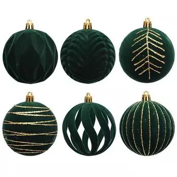 Изысканные рождественские шары, праздничные украшения, елочные украшения зелёный