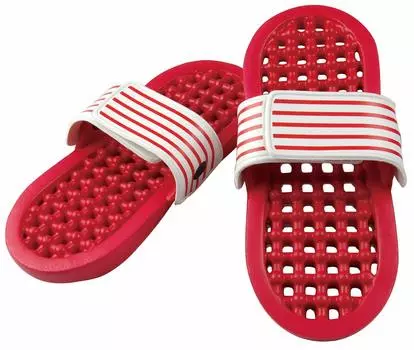 Изысканные сандалии, которые можно носить с обеих сторон Изысканный бордюр Nugippa RE Красный FIN-539