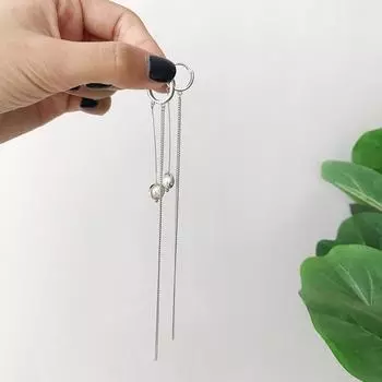 Изысканные серьги-гвоздики из стерлингового серебра 925 пробы с белым жемчугом, женские очаровательные французские простые милые романтические ювелирные изделия в подарок на годовщину серебряный