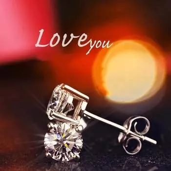 Изысканные серьги-гвоздики круглой огранки из белого стекла для свадебных и помолвочных ювелирных изделий, подарков 4 mm белый