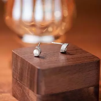 Изысканные серьги-гвоздики с искусственным жемчугом, женственность, легкий роскошный дизайн, геометрические корейские полукруглые серьги