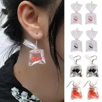 Изысканные серьги-подвески с героями мультфильмов, не вызывающие аллергии, декоративные чёрный