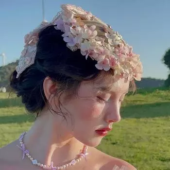 Изысканные свадебные диадемы с розовыми бантами и цветами, свадебные головные уборы, свадебные головные уборы, аксессуары для волос розовый