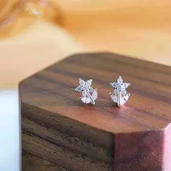 Изысканные, свежие цветочные серьги для женщин, новые нишевые дизайнерские легкие роскошные серьги