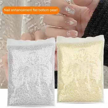 Изысканные украшения для ногтей. Украшения из жемчуга. Не падают, не выцветают. Декоративные. A белый
