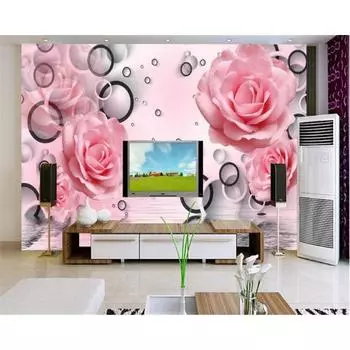 Изысканные ювелирные изделия Цветочные обои Современные мягкие фрески Обои для гостиной и спальни Домашний декор 200 cm(W) x 140 cm(H)