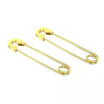 Изысканные ювелирные изделия из 2 предметов, серьги-гвоздики из ушной кости, модные серьги-гвоздики для пирсинга 37.8*0.8mm