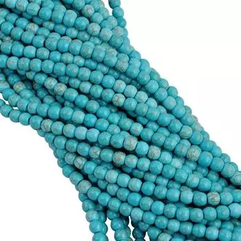 Изысканные высококачественные бусины с имитацией бирюзы, свободные бусины, ювелирные аксессуары для изготовления ювелирных изделий, 4-14 мм, 16-200 шт., аксессуары для рукоделия своими руками 10mm