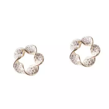 Изысканные высококачественные модные серьги с милыми бриллиантами Серьги Mobius