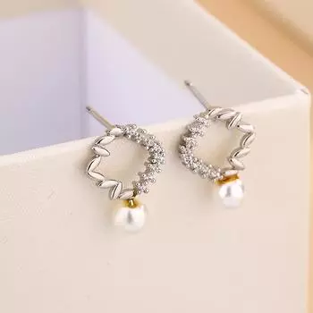 Изысканные женские серьги Стильные геометрические украшения Женские серьги Украшения для вечеринок Подарок на годовщину белый