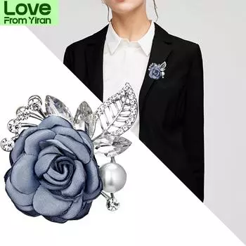 Изысканные женские женские цветочные жемчужины брошь ювелирные изделия винтажный элегантный букет дамские свадебные аксессуары для костюма значки корсаж