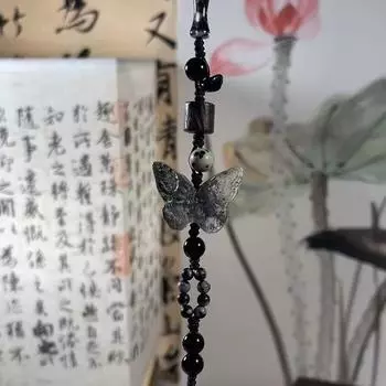 Изысканный браслет-бабочка в китайском стиле, регулируемый браслет из веревки, простой браслет ручной работы, ювелирные изделия, аксессуары, подарки 1Pc