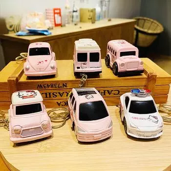 Изысканный брелок для ключей в виде кошачьей машины: Милая подвеска в форме сердца для девушек, студенток и пар Standard