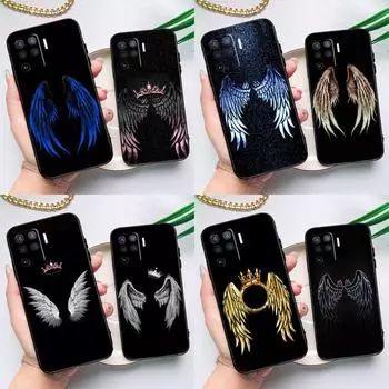 Изысканный чехол с крыльями для OPPO Find X5 X3 Lite Pro A15 A16 A52 A72 A5 A9 A31 A53 A83 A93 A54 A74 A94, чехол OPPO A93